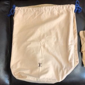Louis Vuitton LV Drawstring Dustbag 17”x20” LV Monogram Authentic